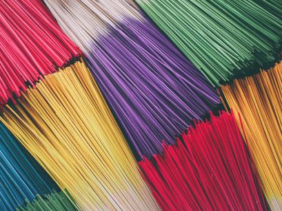 Paint brushes with different colors