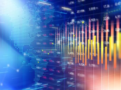 Digital currency exchange stock chart