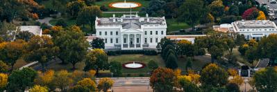 Aerial view of White House