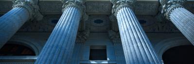 Courthouse entrance close view