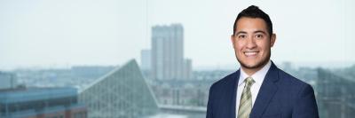 Saul Ewing Associate Andres Castillo in the Baltimore office