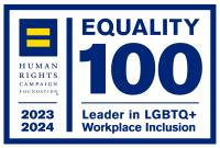 Equality 100: Leader in LGBTQ+ Workplace Inclusion 2023-2024