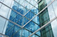 Modern glass building